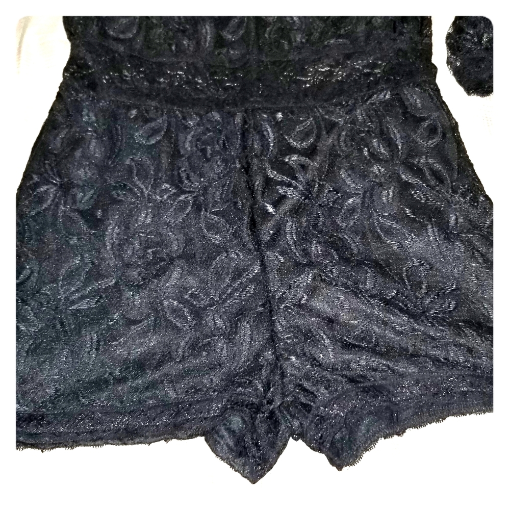 Black lace jumper